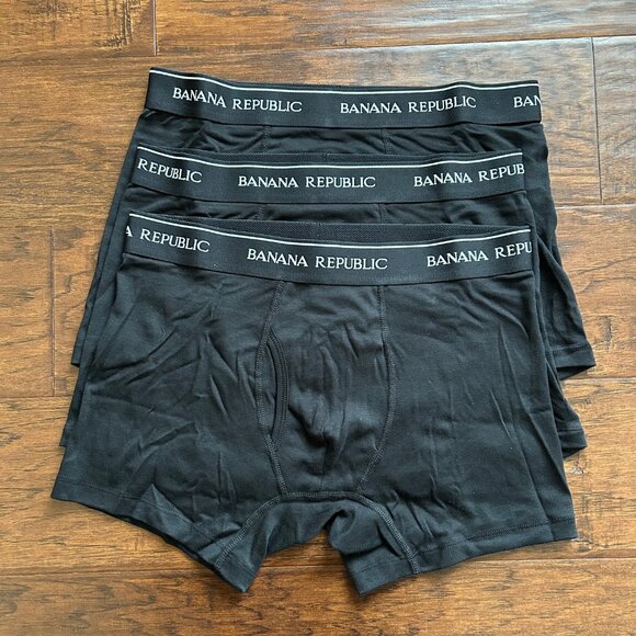 Banana Republic Other - Banana Republic mens 3 pack black boxer briefs size M medium NEW in box